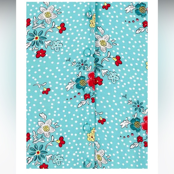 JUDITH ECOVERO FLOWER PATCH PRINT TEA DRESS Joanie Clothing Molly Hatch - Picture 7 of 9